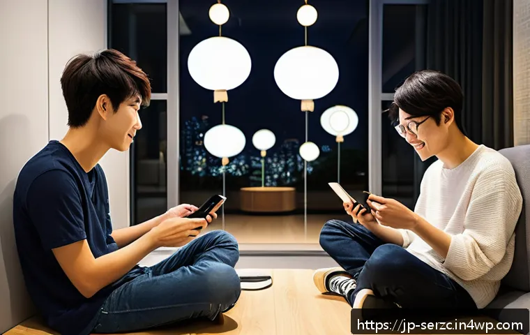 커뮤니티 활성화를 위한 SNS 활용 전략 - A modern Japanese social media community event scene featuring diverse young adults sharing stories ...