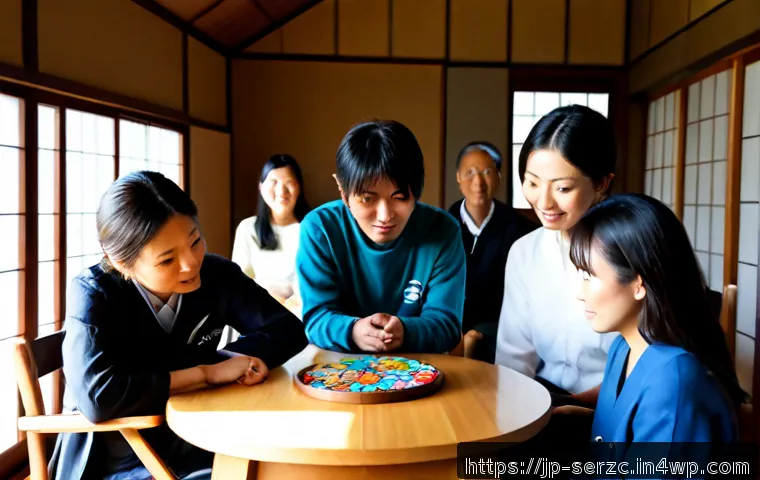 커뮤니티 기반 서비스의 차별화 전략 - Photorealistic community service strategy meeting in a bright contemporary Japanese neighborhood hub...